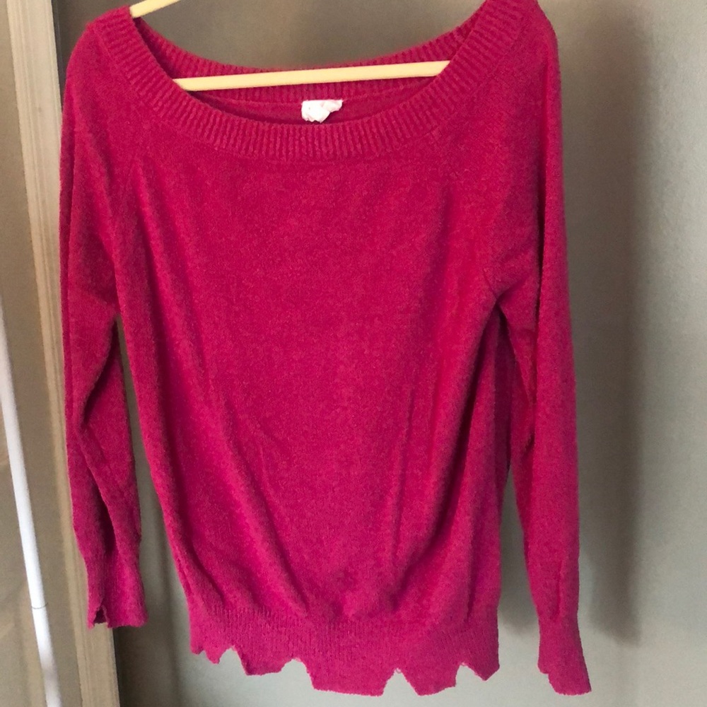 Vici light sweater in this seasons hot pink trend!